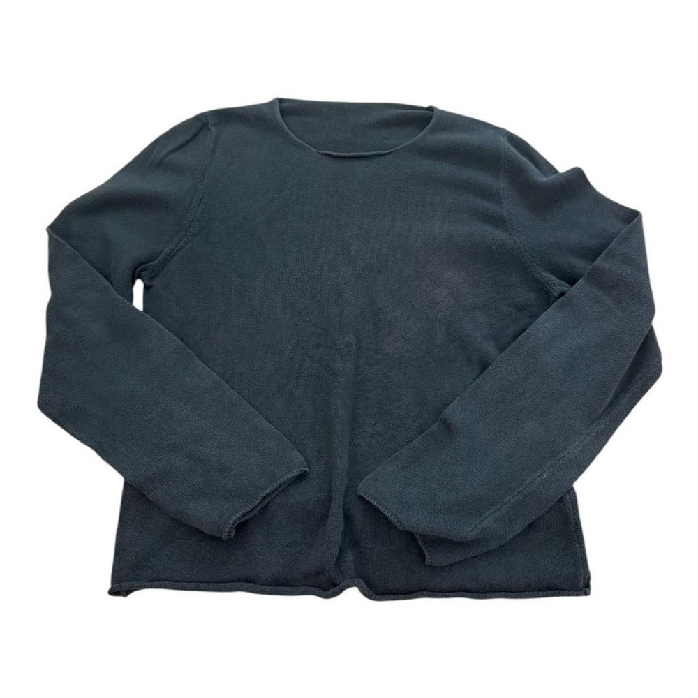 brandy melville black cotton long sleeve sweater top